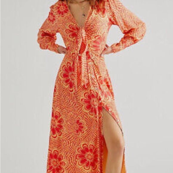 New Free People Napa in sunshine dress size XS,S - Picture 2 of 12